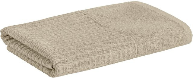 ERWIN M. Handtuch Alassio aus Baumwolle in Beige, Breite: 50 cm, Länge: 100 cm - Bild 1