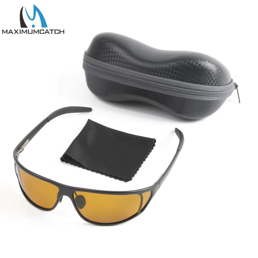 MAXCATCH Sonnenbrille, Schildpatt, Vollrand, gelb, Kunststoff, polarisiert - Bild 2