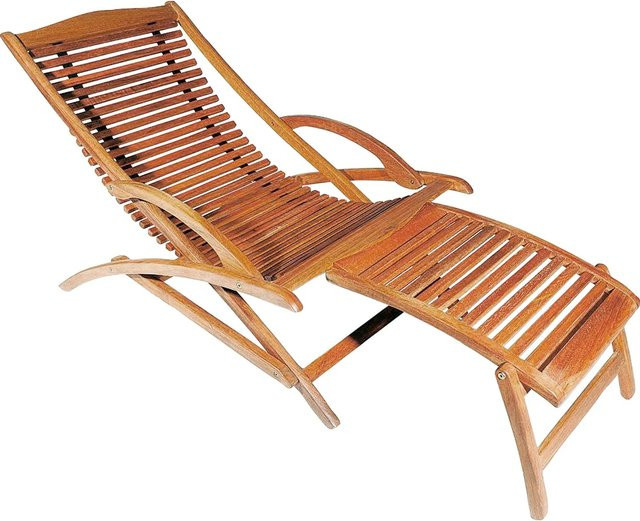 Merxx Copa Cabana Schwungliege aus Eukalyptusholz mit Wendekissen in Green, Beige und Brown - Bild 1