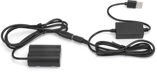 Fujifilm NPW235 Dummy-Akku DC-Koppler Netzteil mit USB-C Laufwerkkabel für XT4 und GFX100S in Grau - Bild 1