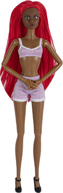Barnewa Supermodel Figur, Schwarze Afrikanische Frau, 12-Zoll, Einzelfigur - Bild 1