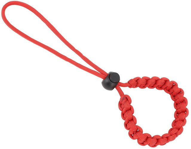 Shoemst Verstellbares Paracord Handgelenkband in Rot als Anti-Verlust Sicherheitsseil für Unterwasserkameras - Bild 1