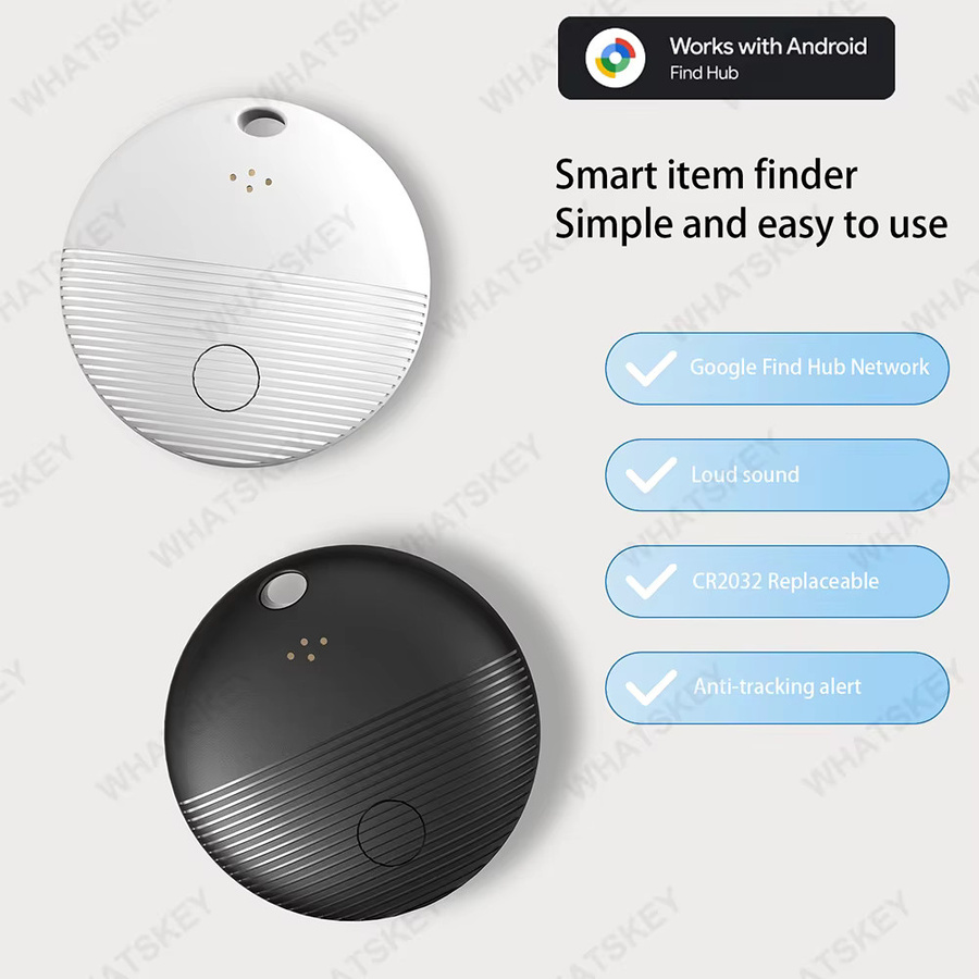 Google Find My Device GPS-Tracker in Weiß für Android zur Verlustprävention von Haustieren, Fahrrädern, Taschen und Autos - Bild 2