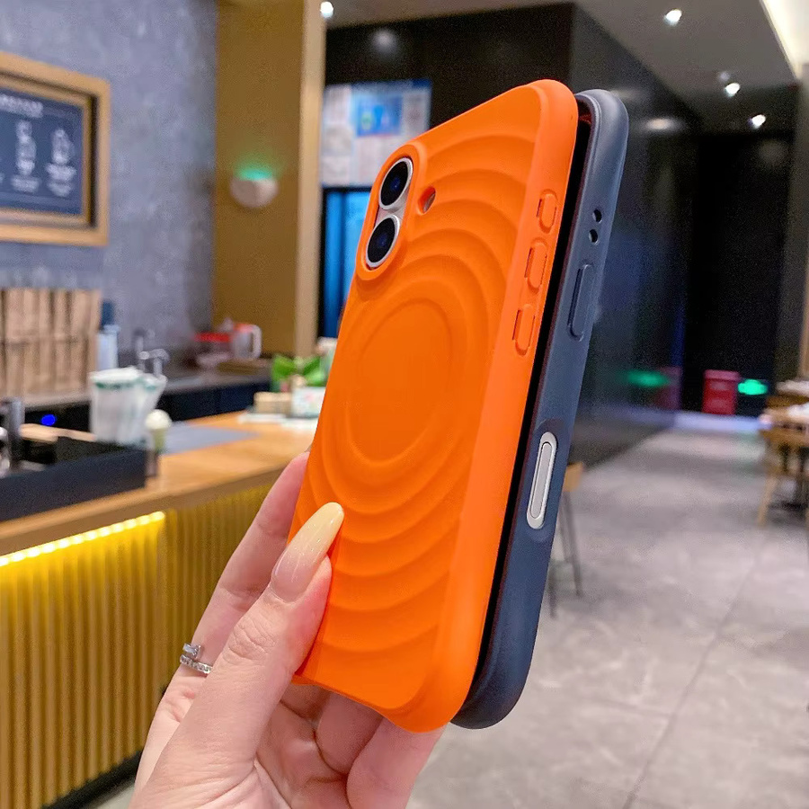 Apple Ripple Magnetische Silikon-Schutzhülle für iPhone in Schwarz mit MagSafe Unterstützung - Bild 4