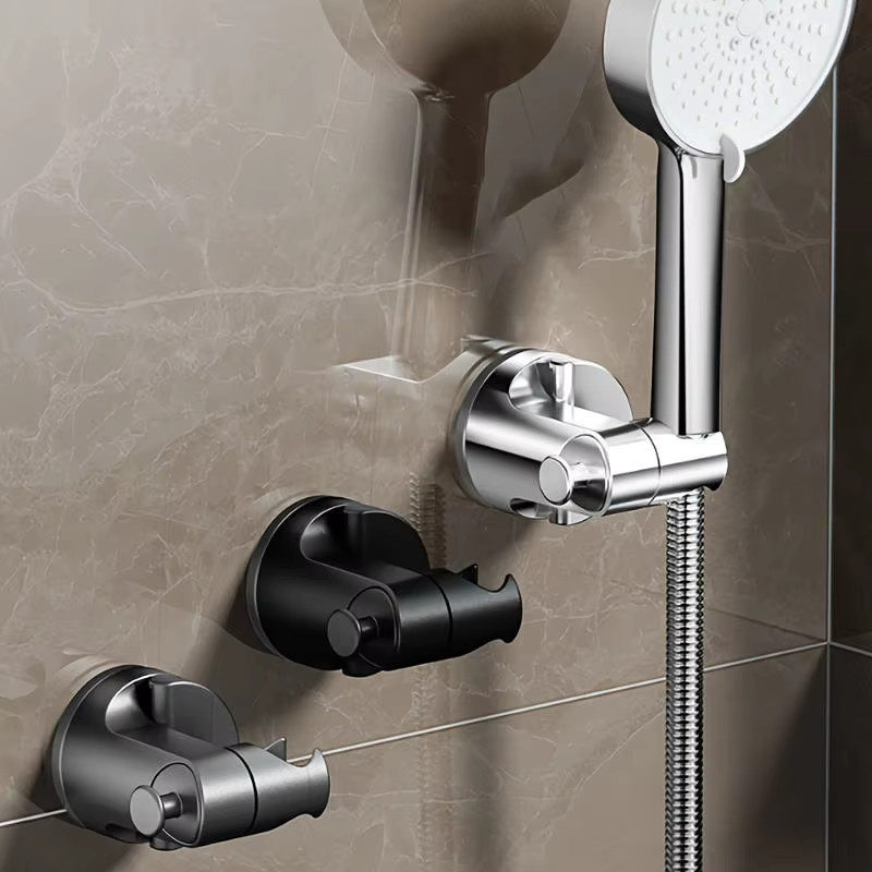 Universelle Duschkopfhalterung mit Saugnapf, 360 Grad verstellbare Handbrause Halterung für das Badezimmer in Silber und Grau - Bild 2