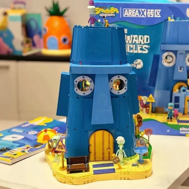 AREA-X Spongebob Krusty Krab Restaurant Squidward Modell-Bausteine - Bild 1