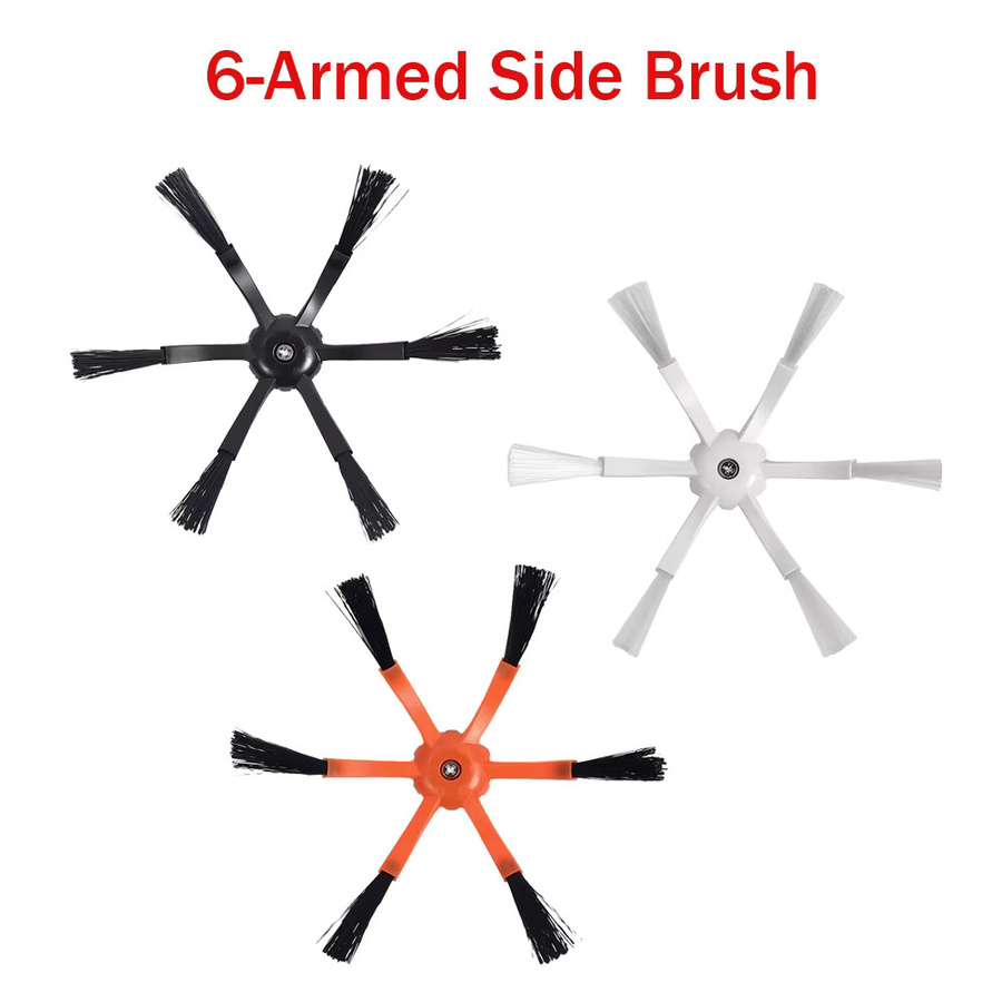 WINDNINJA Zubehör-Set für Roborock S50 S51 S55 S6 S60 S61 S65 S5 S6 MaxV S6 Pure mit HEPA-Filter, Hauptbürste und Seitenbürste aus Kunststoff - Bild 2