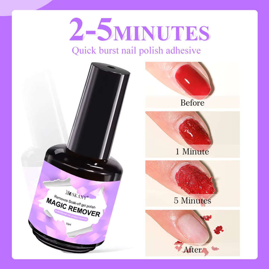 MOSKANY Magic Fast Nagel Gel Nagellackentferner, 15 ml - Bild 3
