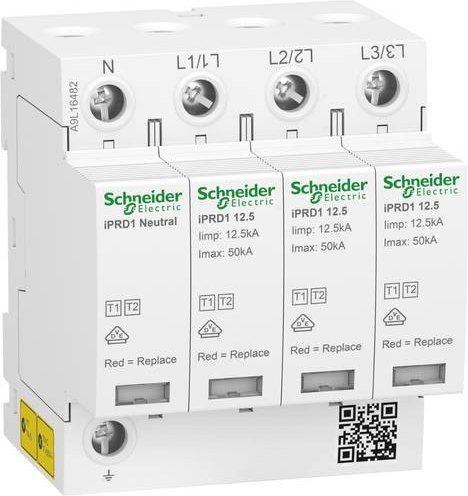 Schneider Electric A9L16482 Kombiableiter in Rot und Weiß - Bild 1