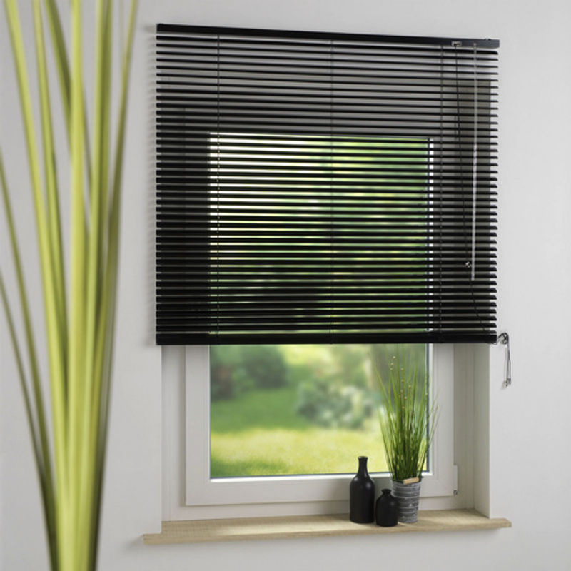 LIEDECO Aluminium-Jalousie in Schwarz mit 25 mm Lamellenbreite, B: 60 cm, H: 220 cm - Bild 4