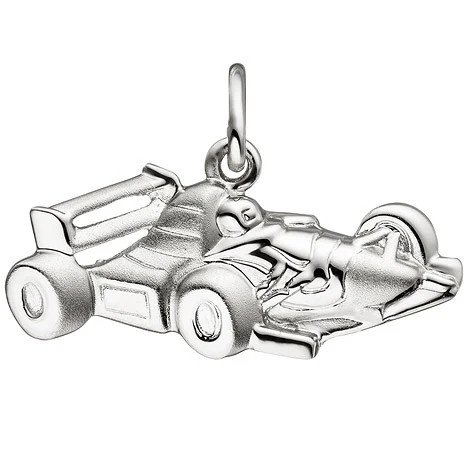 Colfem Anhänger Rennwagen, 925 Sterling Silber, matt, Unisex - Bild 1