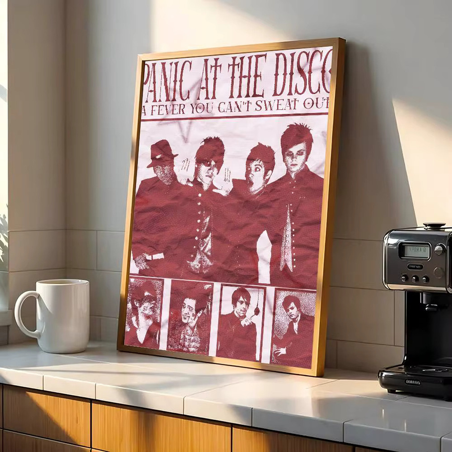 Selbstklebende Wandkunstdekoration Panic At The Disco HD Rahmenlose Raumdekoration - Bild 6