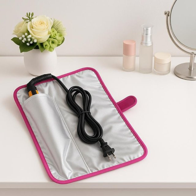 Hitzebeständige Matte für Haarglätter und Lockenstab, Unisex - Bild 1