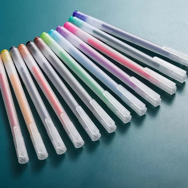 Mehrfarbiger Kugelschreiber mit 12 Farben und 0,5 mm Stiftspitze für Studenten und zum Zeichnen - Bild 1