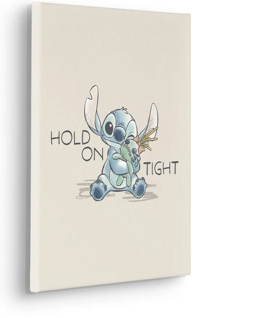 Komar Keilrahmenbild Disney Lilo and Stitch Hold On Tight, Multicolor, B: 30 cm, H: 40 cm - Bild 1