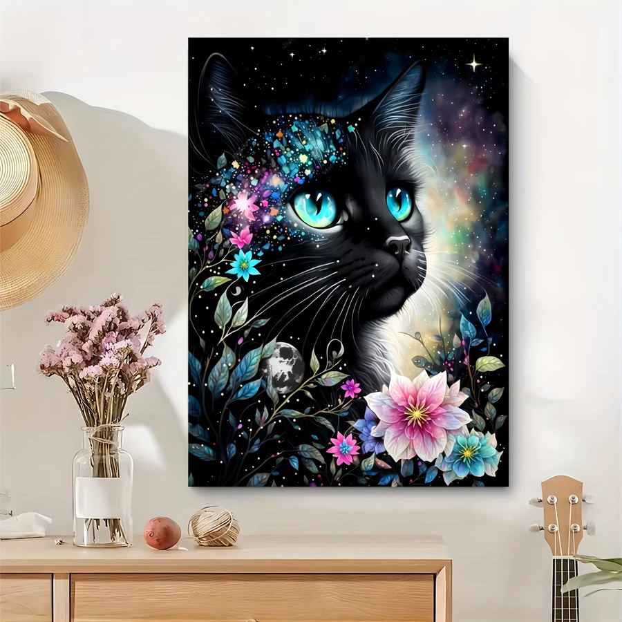 AZNM Puzzle, schwarze Katze mit blauen Augen, 1.000 Teile - Bild 6