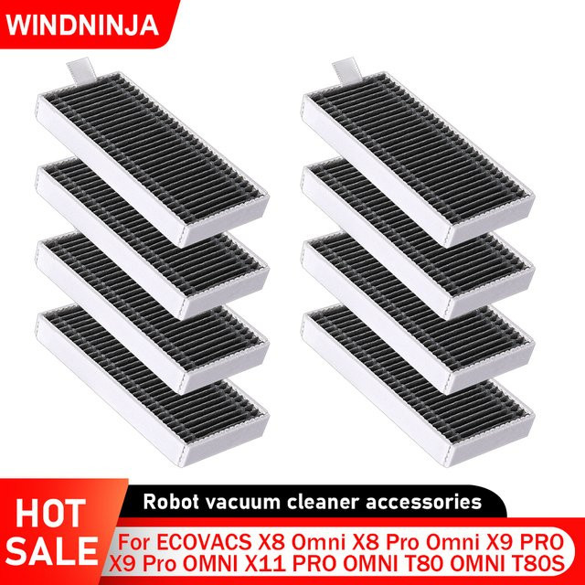 HEPA-Filter in Weiß für ECOVACS Roboterstaubsauger T80 OMNI, T80 PRO OMNI, T80S Pro, X8 Omni, X8 Pro Omni, X9Pro, X9 PRO OMNI, X11 PRO OMNI Ersatzteil - Bild 1
