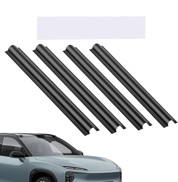 4-teiliges elastisches Kabelhülsen-Set aus PVC in Schwarz als Kabelschutz und Organizer für Auto, LKW, Wohnmobil sowie Schreibtisch und Heimkabelmanagement - Bild 1