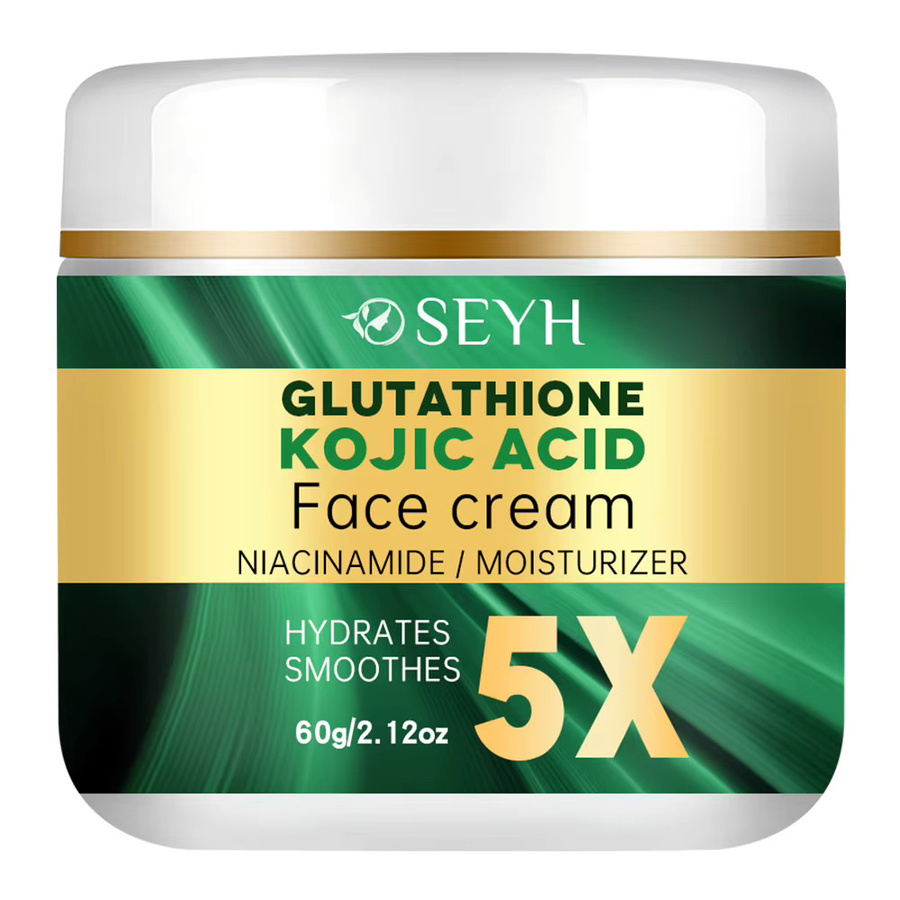 SEYHZE 5X Hydrating Glutathione Kojic Acid Moisturizing Cream, Kollagen, Hyaluronsäure, Unisex - Bild 5