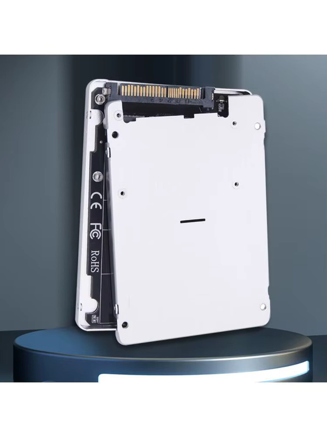 ATUOTIN M.2 NVMe zu U.2 Adapterkarte mit Gehäuse, PCIe 3.0 x4, 32Gbps, unterstützt M.2 NGFF SATA und NVMe SSD für Desktop-Computer - Bild 4
