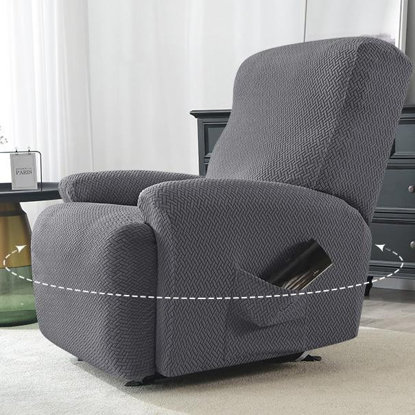 YZFZP Sesselbezug für Lazy Boy Stühle, einfarbig in Grün, rutschfest und staubdicht, universeller Sitzbezug aus Polyester - Bild 2
