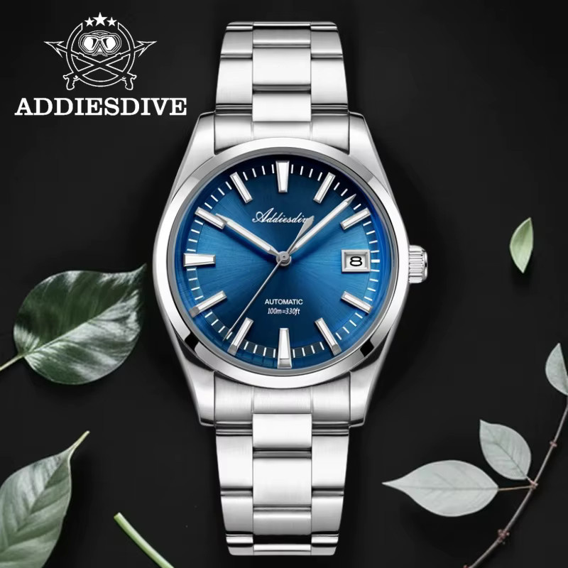 ADDIESDIVE Armbanduhr Automatik, Edelstahl, 39 mm, Herren, Blau - Bild 2