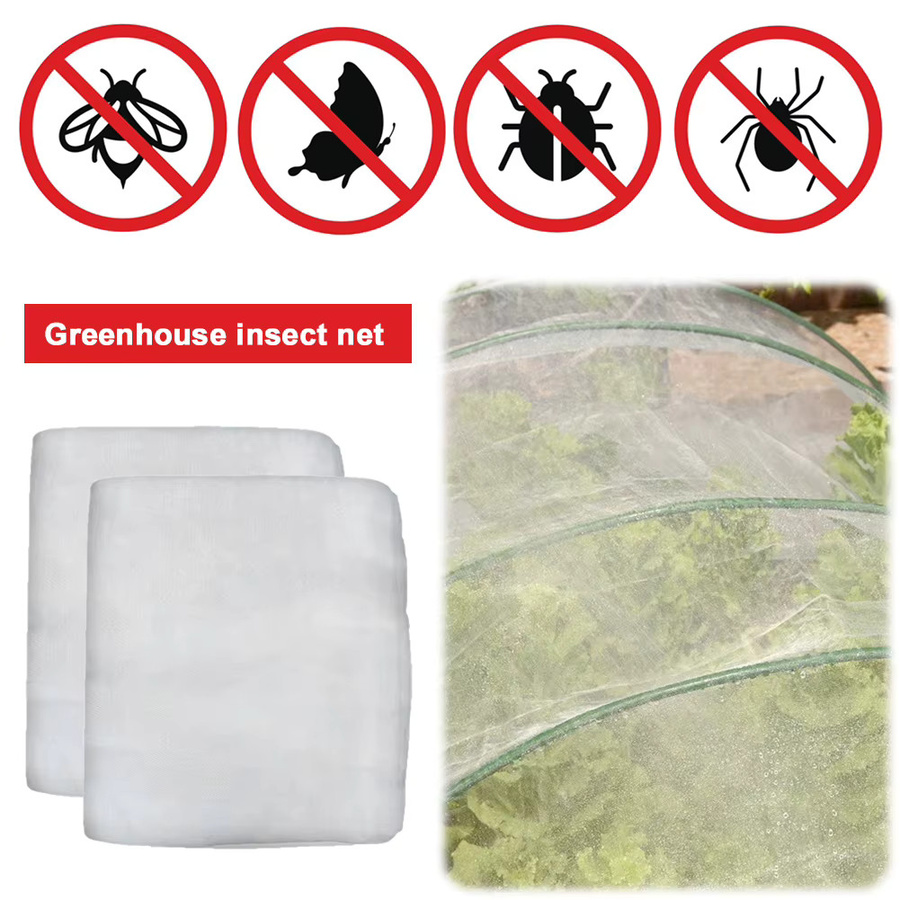 2er-Pack weißes Mesh-Netz als Insekten- und Vogelschutz für Gemüse, Obstbäume und Pflanzen, 2 Stück mit 2,44 m x 9,75 m - Bild 5
