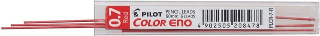 PILOT Color Eno Mine für Druckbuntstifte, 6 Stück, Rot - Bild 1