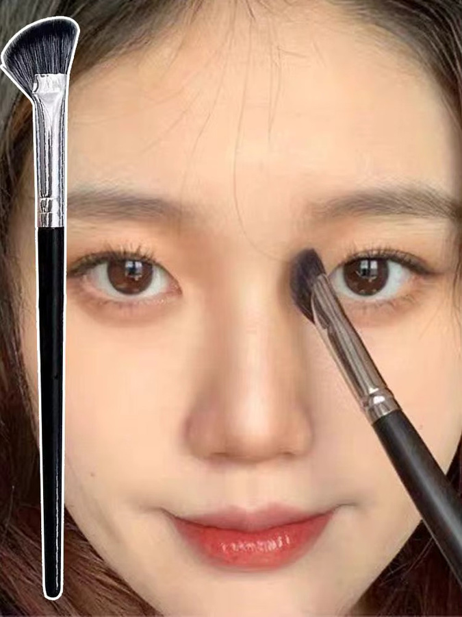 jaysuing Blade-Eyeliner-Pinsel, ultradünn, abgewinkelt, Unisex - Bild 4