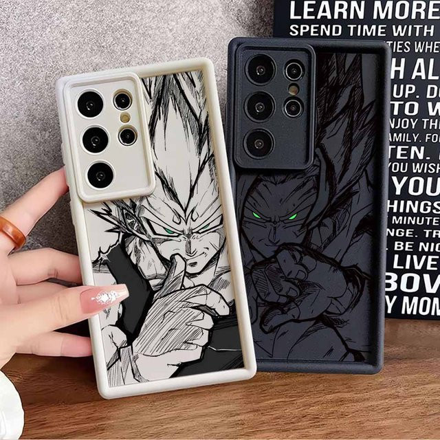 Handyhülle mit Anime Vegeta und Goku Design für Samsung Galaxy S26 S25 S24 S23 S22 S21 FE Ultra Plus Soft Cover - Bild 1