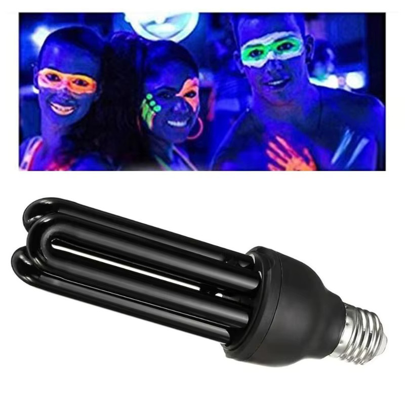 Mixxar UV Glühbirne E27 40W Ultraviolett Fluoreszierende CFL Lampe in Schwarz - Bild 3