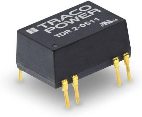 TracoPower TDR 2-1211 DC/DC-Wandler Print 12 V/DC auf 5 V/DC 400mA 2W Schwarz - Bild 1