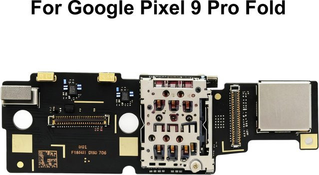Google Pixel 9 Pro Fold SIM-Kartenleser-Platine in Schwarz - Bild 1