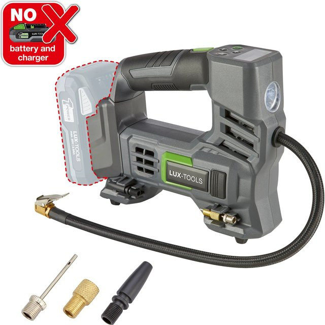 LUX-TOOLS Akku-Kompressor 1PowerSystem A-LP-20 Solo in Grau - Bild 1