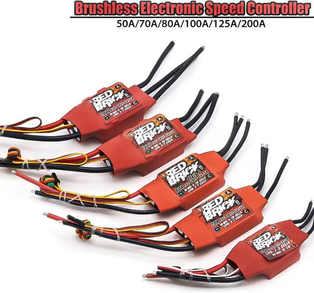 Red Brick Bürstenloser ESC Elektronischer Geschwindigkeit Controller für FPV Multicopter Drohnen in Rot - Bild 1