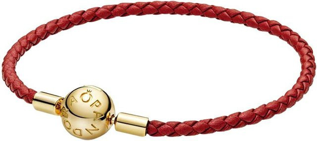 Pandora Armband, Sternzeichen Roter Faden Geflochtenes Armband, Unisex, 17,5 cm - Bild 1