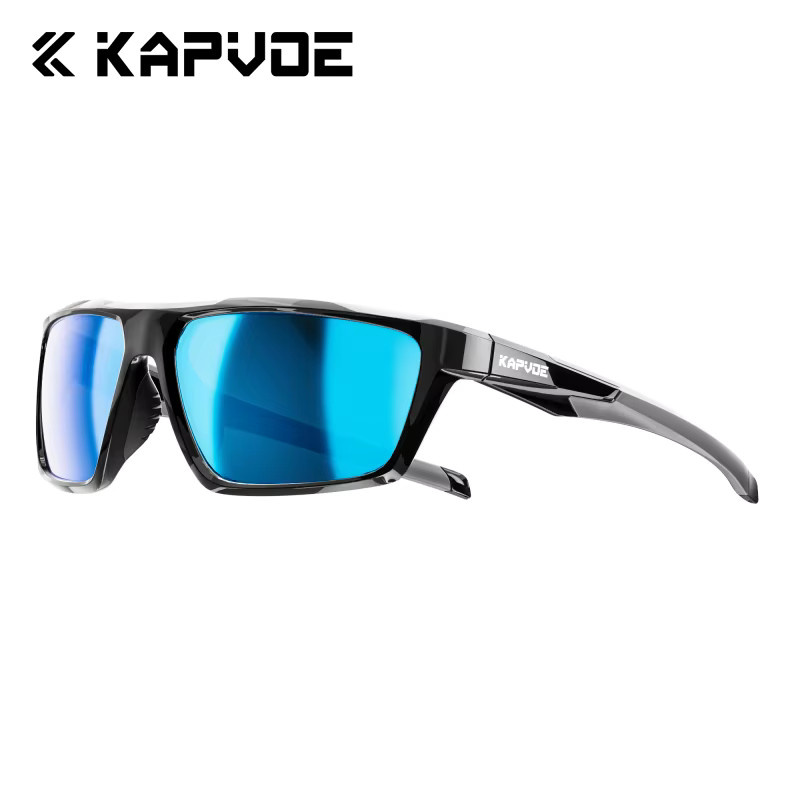KAPVOE Sonnenbrille, polarisiert, Vollrand, Kunststoff, black - Bild 6
