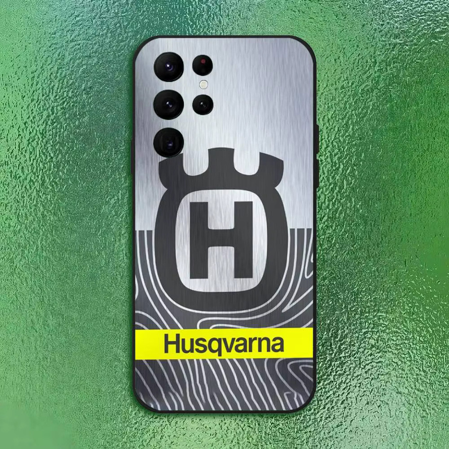 Husqvarna ES Handyhülle für Samsung Galaxy S21 S22 S23 S24 S25 FE Plus Classic in Schwarz Softshell - Bild 5