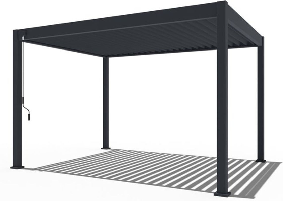 PergoLine Superior Pergola Anthrazit B: 4 m, T: 3 m - Bild 4