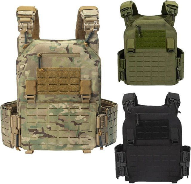 AnruiGe PROTECT Multifunktionsweste als Outdoor-Trainingsanzug und CS-Schutzanzug für die Wildnisjagd in Grün - Bild 1