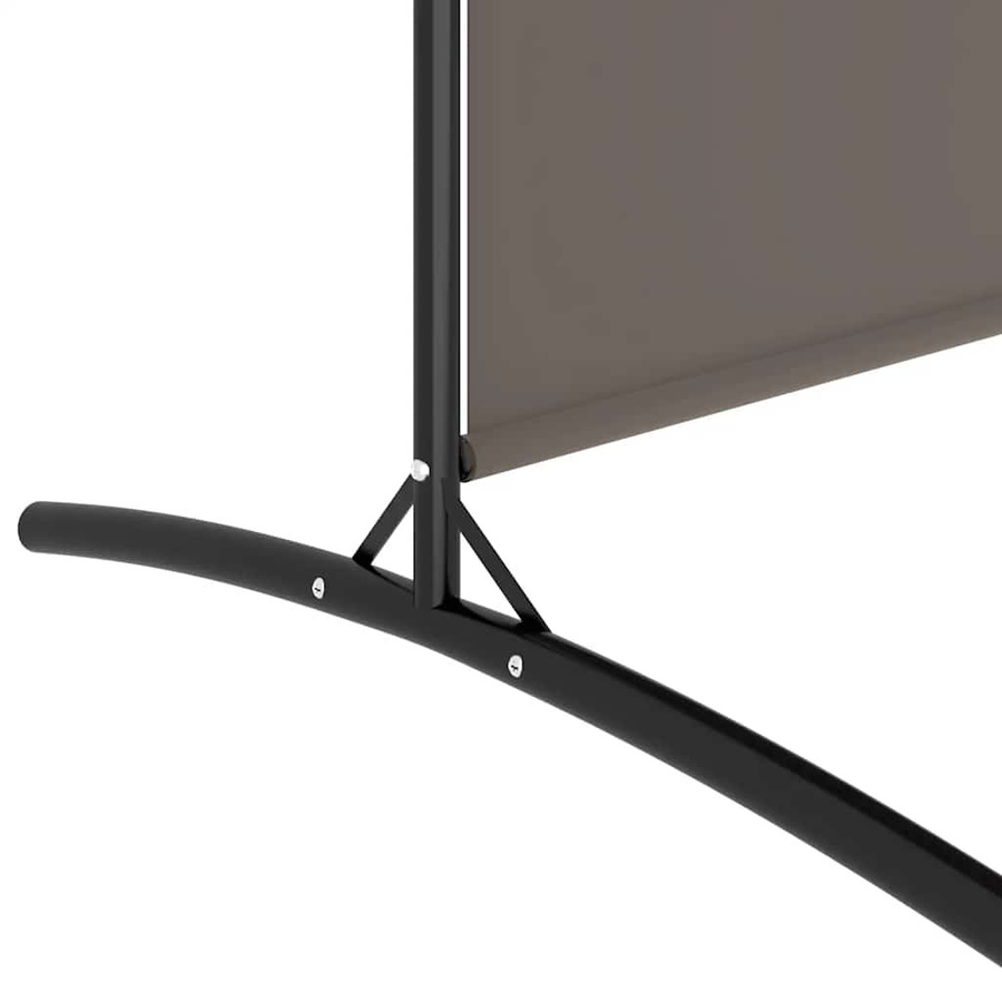 Vidaxl Paravent 4-teilig als Raumtrennung aus Stoff in Anthrazit, Höhe: 180 cm - Bild 3