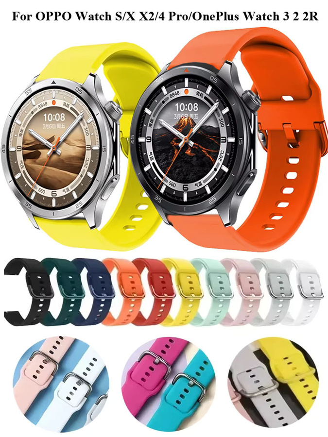 Uhrenarmband OnePlus, Silikon, 22 mm, Schwarz, Unisex - Bild 6