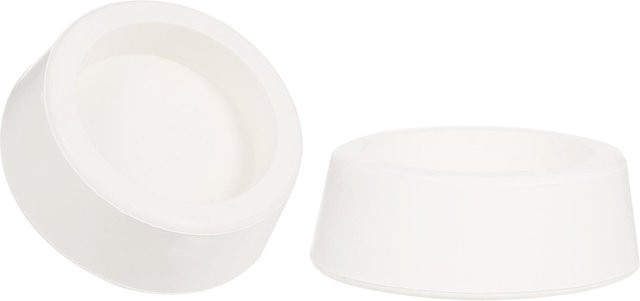 TOMTOP JMS 2er-Pack Gummi-Endkappen für eingebaute Poolleitern in Weiß - Bild 1
