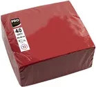 PROnappe Papierservietten rot B/L: 38 x 38 cm - Bild 1
