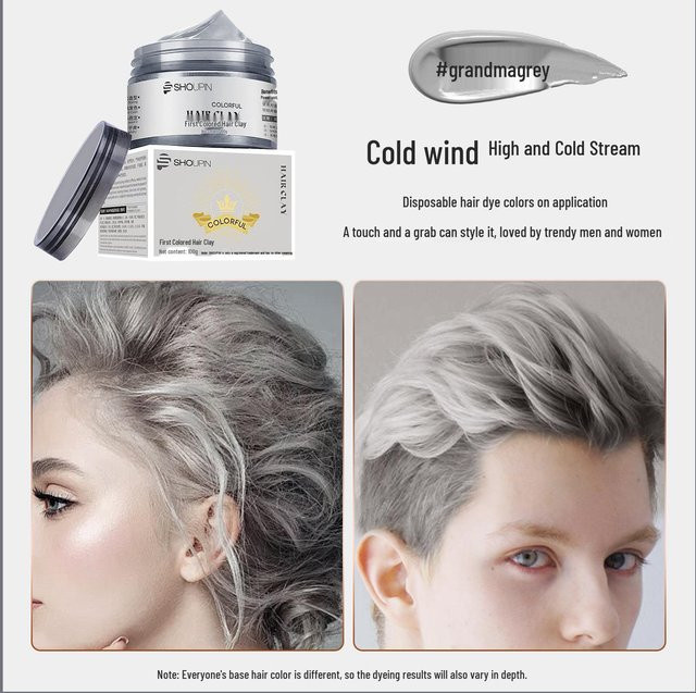 Pickerr Oma Graues Haarwachs Styling-Gel, Unisex - Bild 1