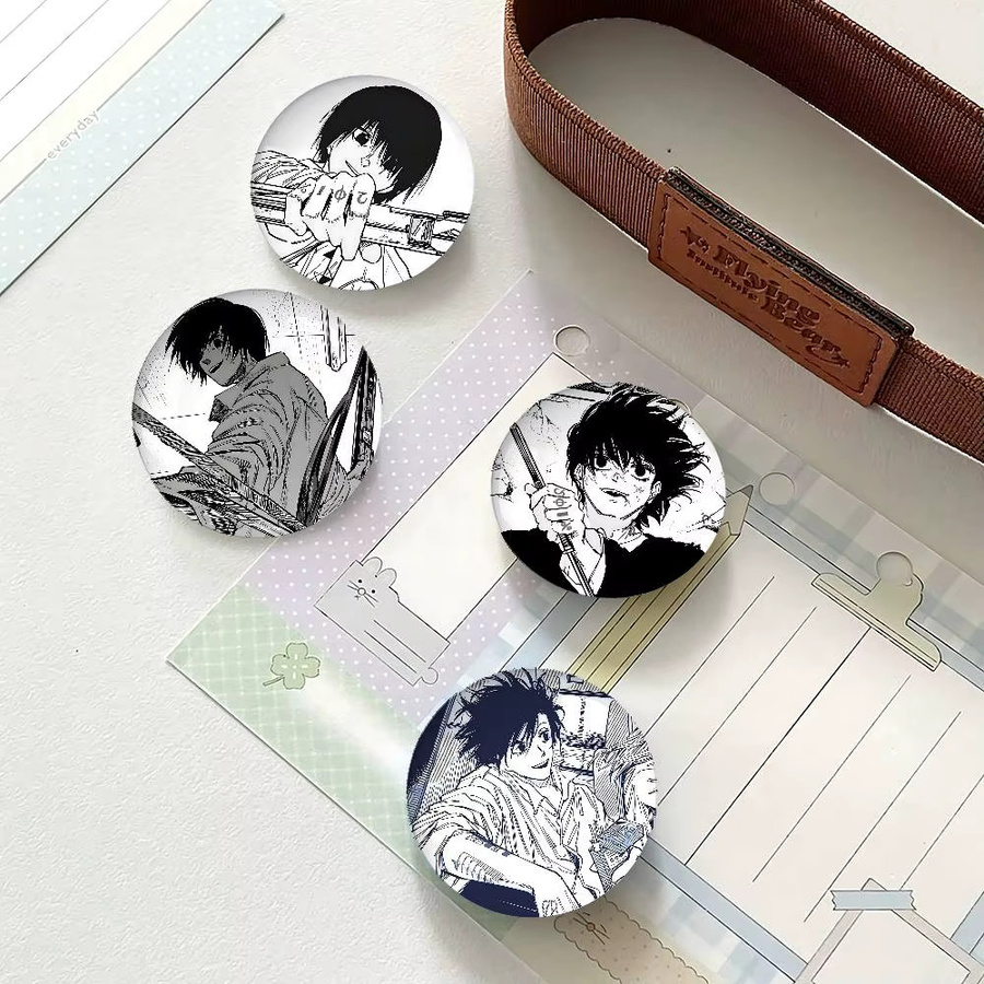 Brosche Metall, Yoichi Nagumo Taro Sakamoto Abzeichen, Weißblech, Soft Button Pin - Bild 4