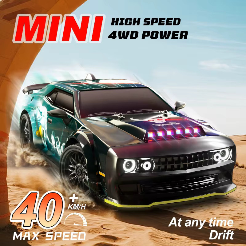 ZNLYRION RC Drift-Auto, 1:16 Maßstab, ferngesteuert, mit LED-Lichtern, ab 14 Jahren - Bild 3
