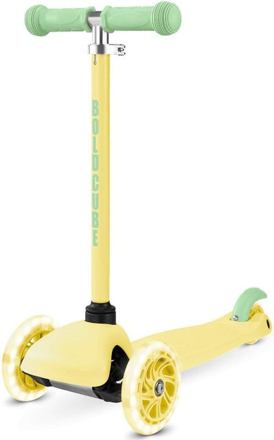 66 BOLDCUBE 3 Wheel Scooter Teeny Tretroller für Kinder in Gelb - Bild 1