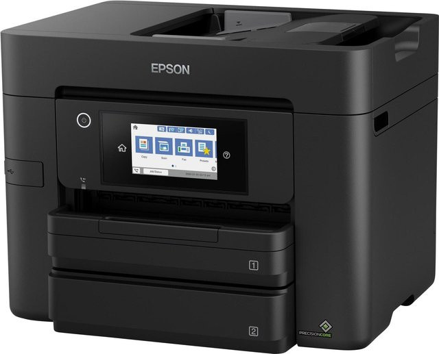 Epson WorkForce Pro WF-4830DTWF Tintenstrahl-Multifunktionsdrucker in Schwarz mit Drucken, Scannen und Kopieren sowie Wi-Fi und LAN - Bild 1