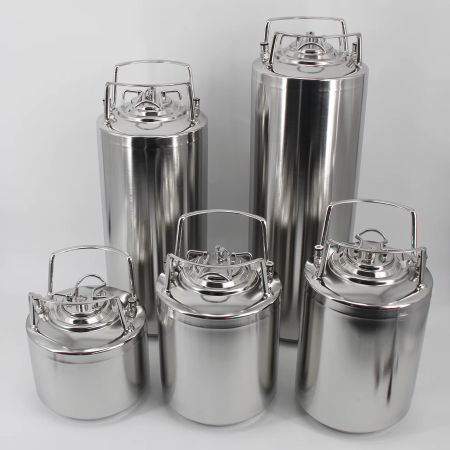 Edelstahl Cornelius Bierfass mit Kugelverschluss für Homebrew Craft, 6 l, Farbe: Silber - Bild 2